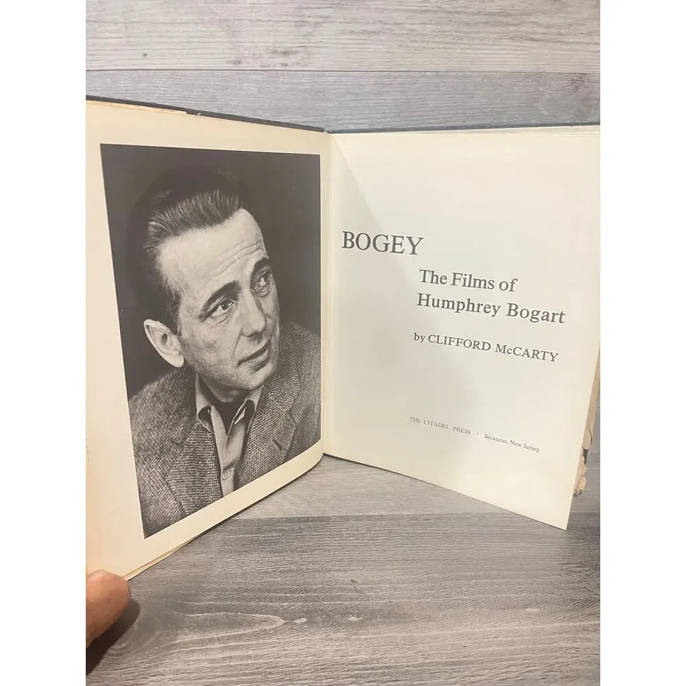 Bogey Films of Humphrey Bogart Clifford McCarty 1965 Movie Book Club HC DJ
